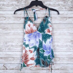 Hula Honey Tankini M Swim Suit Top 181A